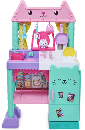 Gabby's Dollhouse Interaktivní kuchyňka Cakey 90cm 23 prvků, vařte s Gabi