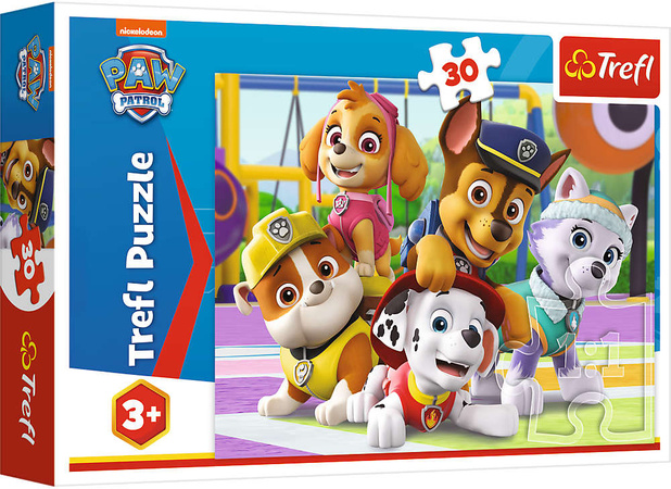 Puzzle Tlapková patrola Vždy včas 30 dílků