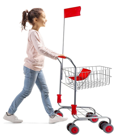 Dětský nákupní vozík Silver Flag Basket Silver 3+ Small Foot