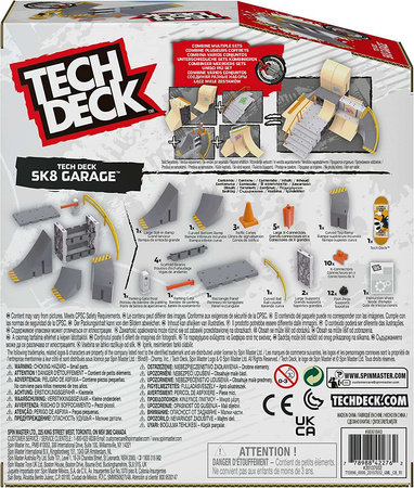 Tech Deck sada hmatníků Ramp SK8 Garage + skateboard
