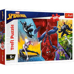 Trefl Puzzle Spider-Man vzhůru nohama 100 prvků