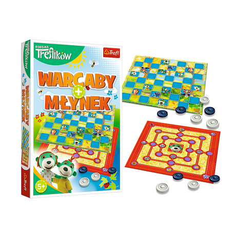 Hra Treflíci Checkers + Grinder game set 01920 Trefl