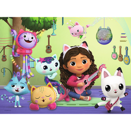 Kočičí dům Gabi a její rozkošný domeček Puzzle 27 x 20 cm 30 dílků 3+ Trefl