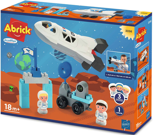 Ecoiffier Abrick Vesmírné základní bloky 23 kusů raketa