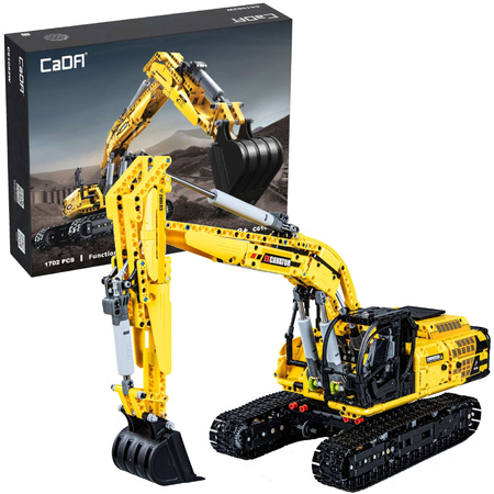 Cada C61082W Funkční RC cihly Bořek construction 1702 el. + Systém napájení pro dálkové ovládání rýpadla C61082W