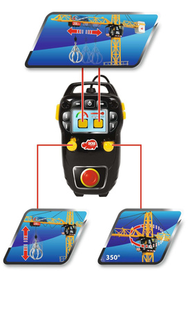 Mega Crane Lůďa Jeřáb se zvukovým dálkovým ovládáním 120 cm + dálkové ovládání