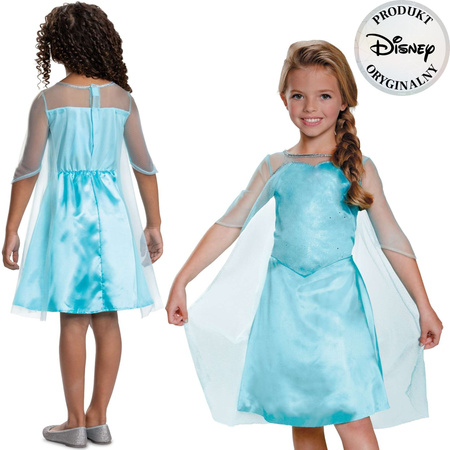 Disney Ledové království kostým, karnevalový kostým Elsa 124-135 cm (7-8 let)