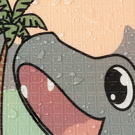 Humbi Tlustá vzdělávací podložka 2 v 1 z pěny XPE 200x180 Dinosauři Zvířata Písmena Spalničky