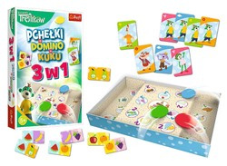 Trefl Treflíci 3v1 bleší hry Domino Kuku
