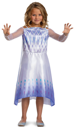 Disney Ledové království kostým, karnevalový kostým Elsa 124-135 cm (7-8 let)