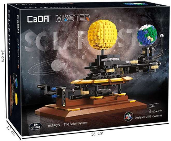 CaDA Master Building Blocks Sluneční soustava Planety Sluneční soustava 865 dílků 8+