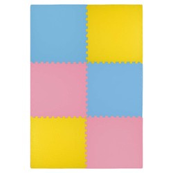 Humbi Mata piankowa Puzzle piankowe 2 szt. żółty 62 x 62 x 1 cm