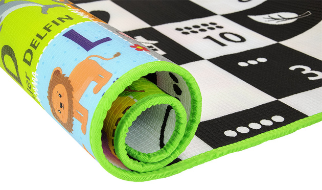 Humbi oboustranná výuková pěnová podložka s německou abecedou EPE 180x150x1 cm