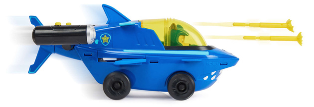 Tlapková patrola 2v1 Chase Aqua Pups Podvodní žraločí vozidla + figurka