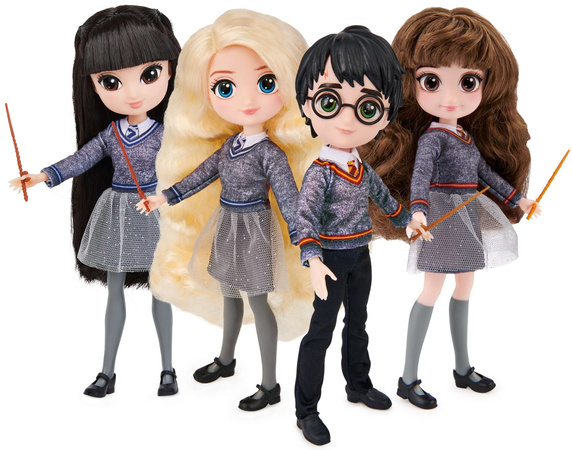 Figurka panenky Harryho Pottera s hůlkou Luna Lovegood 20 cm