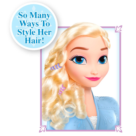 Disney princezna česání a styling hlavy panenky Elsa Ledové království +příslušenství