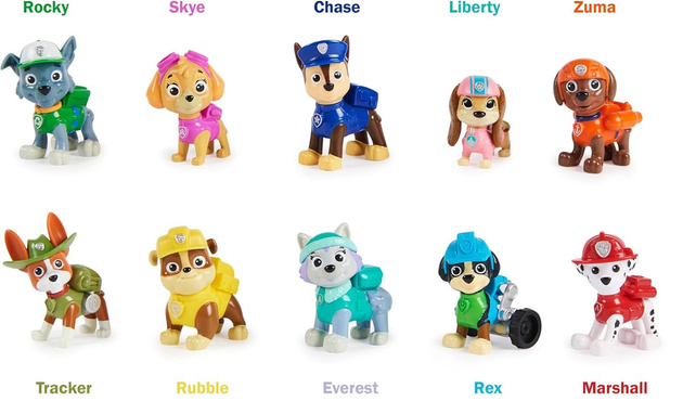 Tlapková patrola dárková sada 10 v 1 s 10 figurkami psů