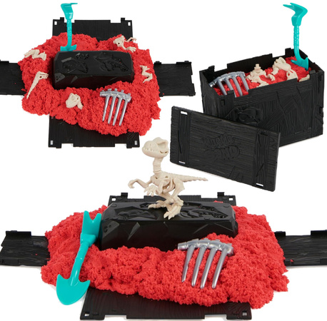 Kinetic Sand Excavation Dino XCavate Skeleton Dinosaur Search Kit Kinetic Sand + příslušenství