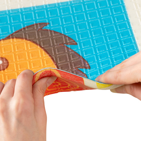 Humbi Oboustranná skládací vzdělávací podložka z pěny XPE 200x180x1