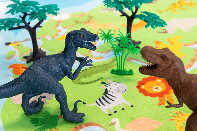 Jurský svět velká sada dinosaurů, figurky v kontejneru, 55 dílků