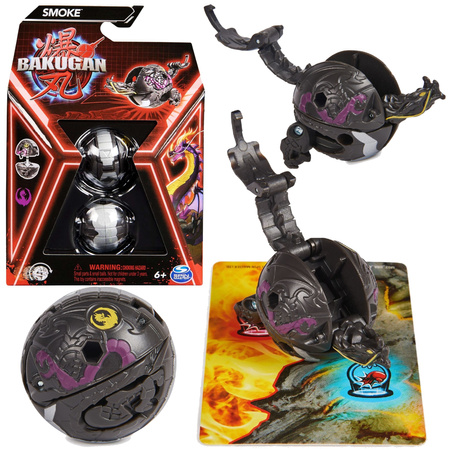Bakugan Smoke Black transformující se bojová figurka + karty