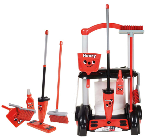 Dětský úklidový vozík mop smeták Casdon Henry Little Helper 