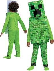 Halloween kostým Minecraft, karnevalový kostým Creeper 127-136 cm (7-8 let)