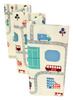 Humbi Oboustranná skládací vzdělávací podložka z XPE pěny 150x180x1cm Londýn, autobus, ulice, Miasto