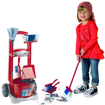 Vileda úklidový vozík sada hraček úklidové pomůcky pro děti 3+ Klein