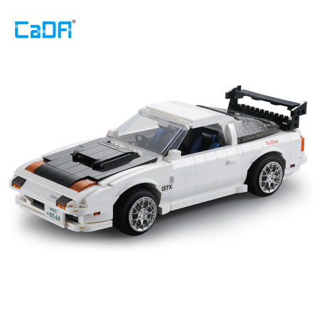 CaDA stavební kostky Auto bílé Mazda RX-7 manga Initial D 35 cm 1552 prvků