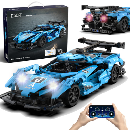CaDA Construction Blocks Závodní auto Helios Sportovní auto na dálkové ovládání 419 RC dílků