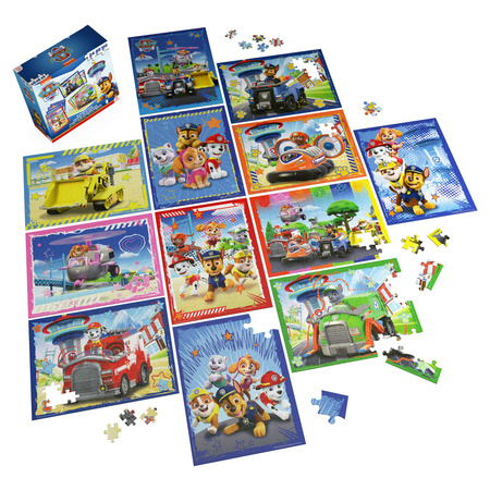 Puzzle Tlapková patrola 12v1 12 puzzle set