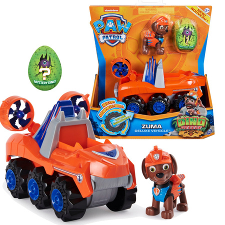 Paw Patrol 3v1 Zuma Dino Rescue Vehicle Car + dinosaurus s překvapením