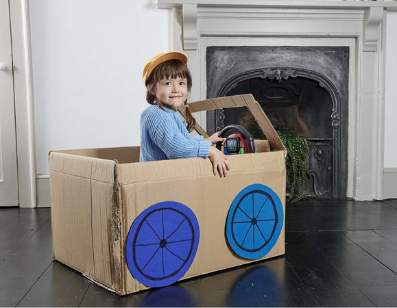 Pohyblivý volant simulátoru řízení světla zní Malý řidič Casdon