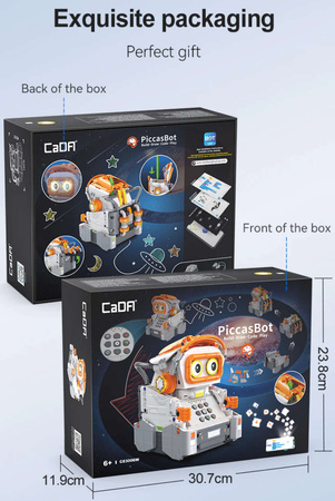CaDA stavebnice PiccasBot malovací robot programovatelný interaktivní 461 kusů