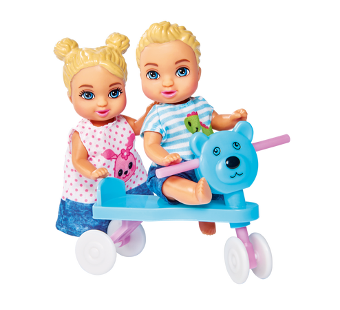Sada do dětského pokoje Steffi Panenka Love s rodinným kočárkem a boby + příslušenství