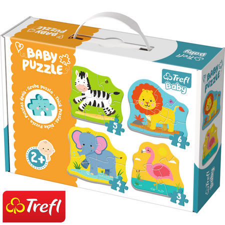 Trefl Baby Klasické tlusté puzzle Zvířata Safari