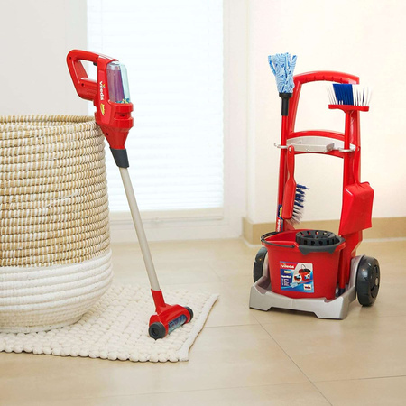 Úklidový vozík se stojícím vysavačem Vileda pro děti Klein