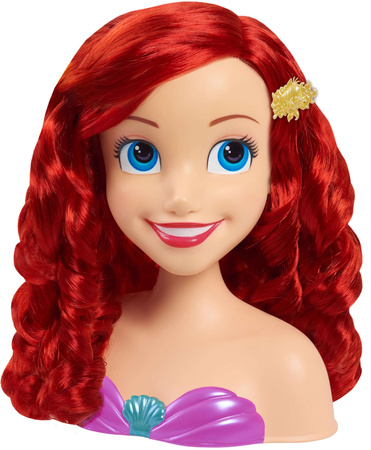 Disney Princess Hair Styling Head Doll Malá mořská víla Ariel Malá mořská vílaKadeřník + příslušenství