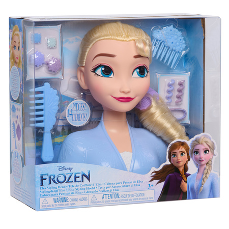 Disney princezna česání a styling hlavy panenky Elsa Ledové království +příslušenství