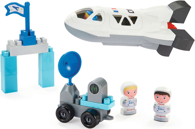 Ecoiffier Abrick Vesmírné základní bloky 23 kusů raketa