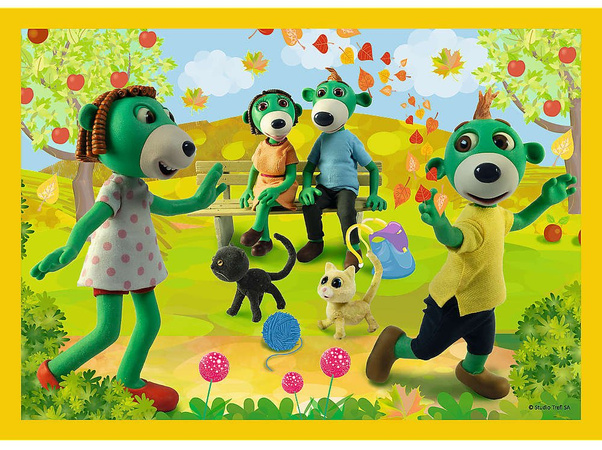 Trefl Puzzle 4v1 Společná zábava Treflíků
