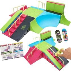 Fingerboard Rampa Neon Mega Park Invasion Skatepark + 4 Karty Tricków