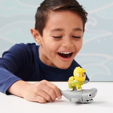 Tlapková patrola Sada sběratelských figurek Aqua Pups Yellow Dog Rubble a Hammer fish