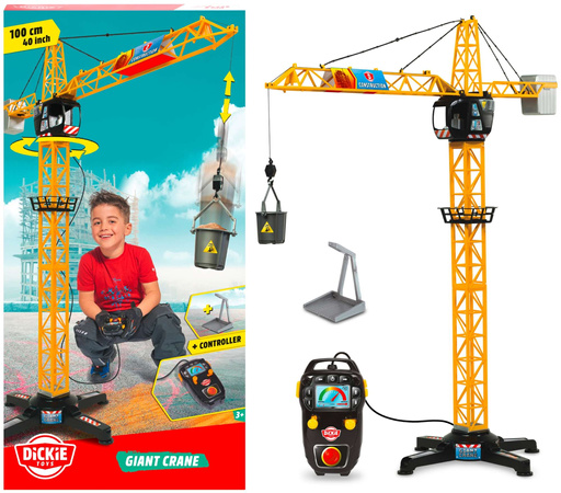 Mega jeřáb Jeřáb se zvukovým dálkovým ovládáním 100 cm + dálkové ovládání