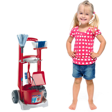 Vileda úklidový vozík sada hraček úklidové pomůcky pro děti 3+ Klein