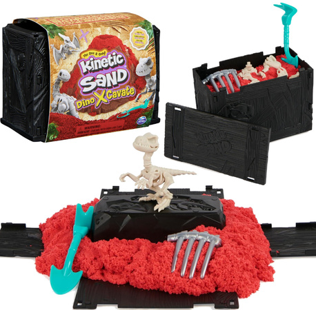 Kinetic Sand Excavation Dino XCavate Skeleton Dinosaur Search Kit Kinetic Sand + příslušenství