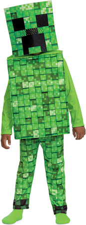 Minecraft karnevalový kostým pro chlapce Creeper maškarní kostým 109-126 cm (4-6 let)