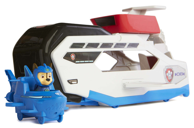 Tlapková patrola 3v1 Aqua Pups Chase Velryba Patroller vodní vozidlo + figurka psa