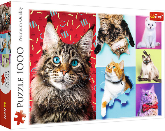 Trefl Puzzle 1000 prvků Veselé kočky